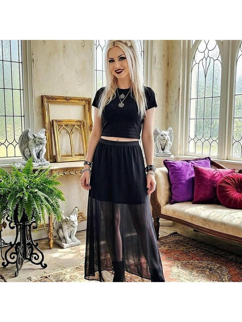 Divided Women's Black Skirt